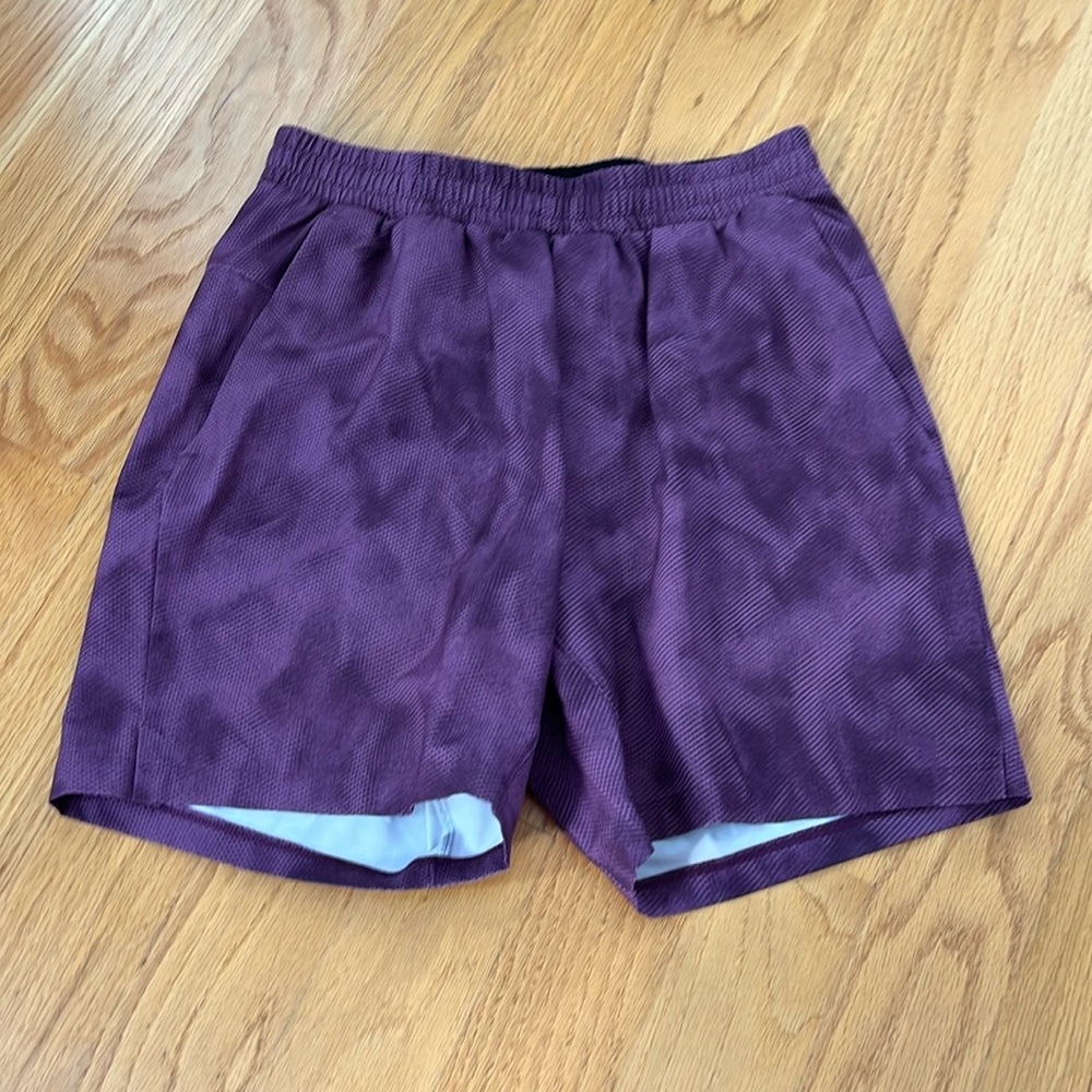 Lululemon channel cross swim short size M 7” shadow mesh vintage plum multi